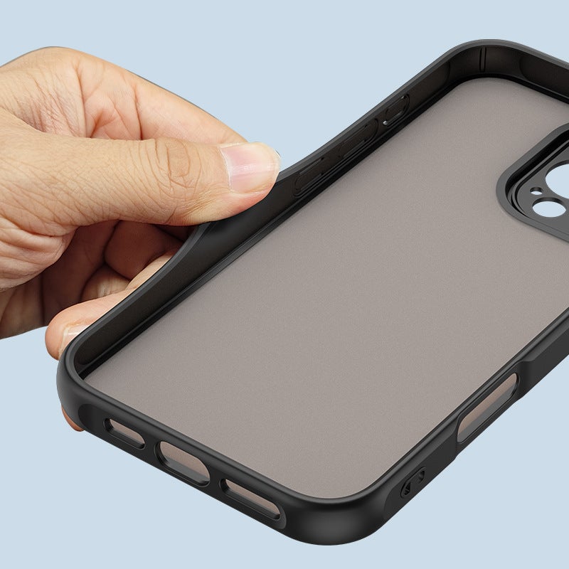 غطاء واقي بTPU + PC باللون أسود مغناطيسي بوظيفة حامل من مادة TPU لـ Redmi Note 15 Pro مع ملمس غير لامع وحامل قائم مع مغناطيس قوي مع مقاوم للخدش للتنقل اليومي سهل التخزين - Image 4