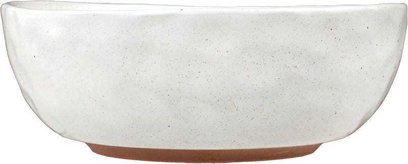 Sango Kaya 16Piece Boho Farmhouse White Stoneware Dinnerware Set  Service for 4 Plate  Bowl Set Rustic White Speckled Design for Everyday Dining  Entertainment Microwave  Dishwasher Safe - Image 5