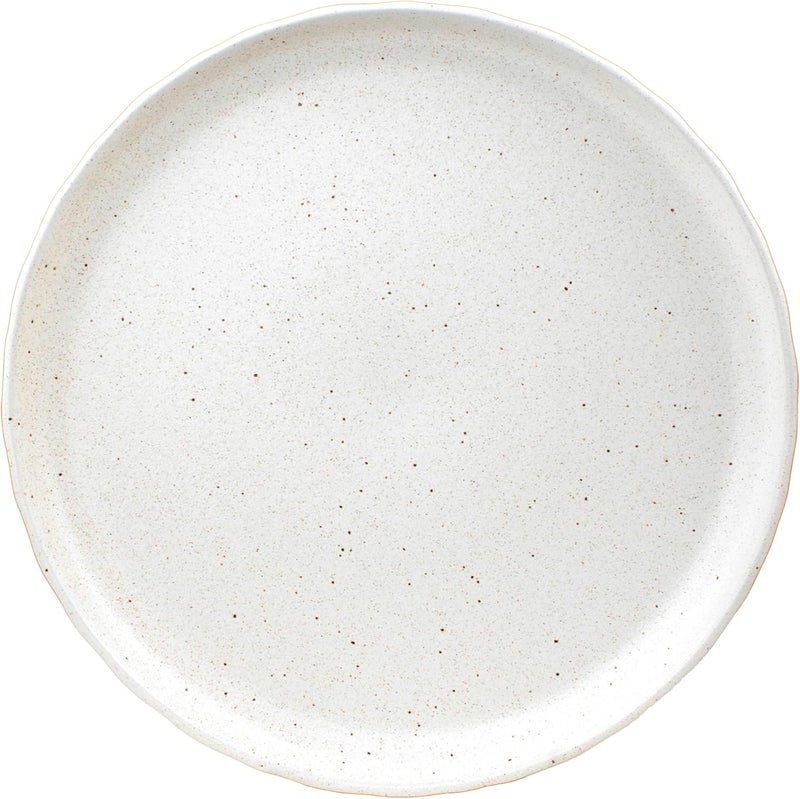 Sango Kaya 16Piece Boho Farmhouse White Stoneware Dinnerware Set  Service for 4 Plate  Bowl Set Rustic White Speckled Design for Everyday Dining  Entertainment Microwave  Dishwasher Safe - Image 3