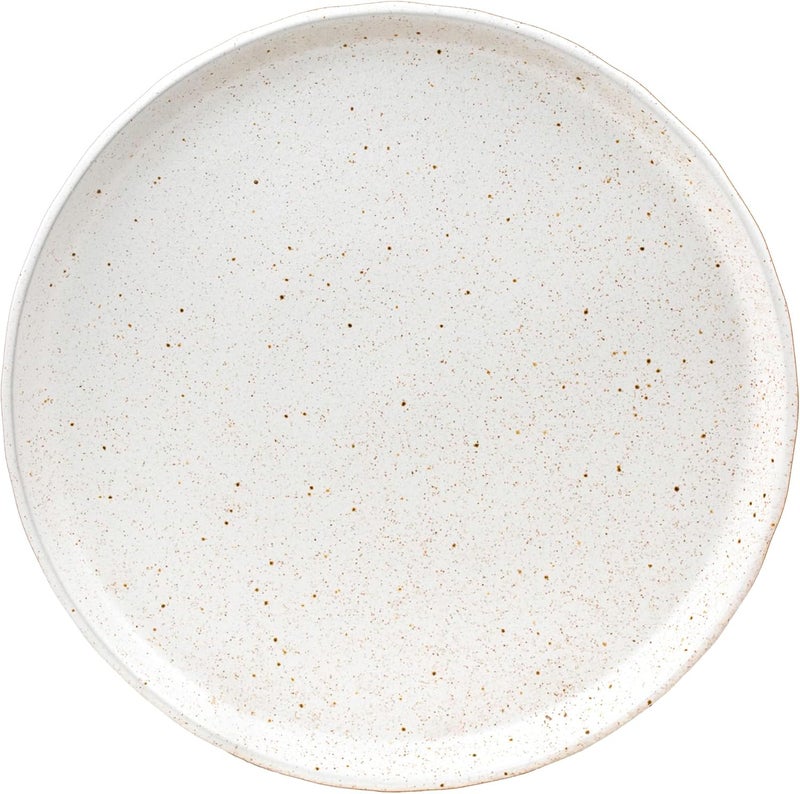 Sango Kaya 16Piece Boho Farmhouse White Stoneware Dinnerware Set  Service for 4 Plate  Bowl Set Rustic White Speckled Design for Everyday Dining  Entertainment Microwave  Dishwasher Safe - Image 4