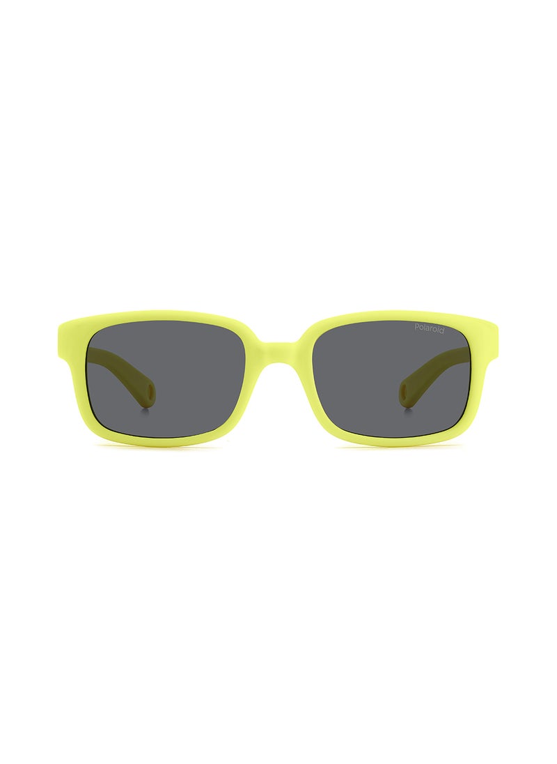 Polaroid Kids Unisex Polarized Rectangular Sunglasses - Pld K008/S Green Millimeter - Lens Size: 44 Mm  - Image 3