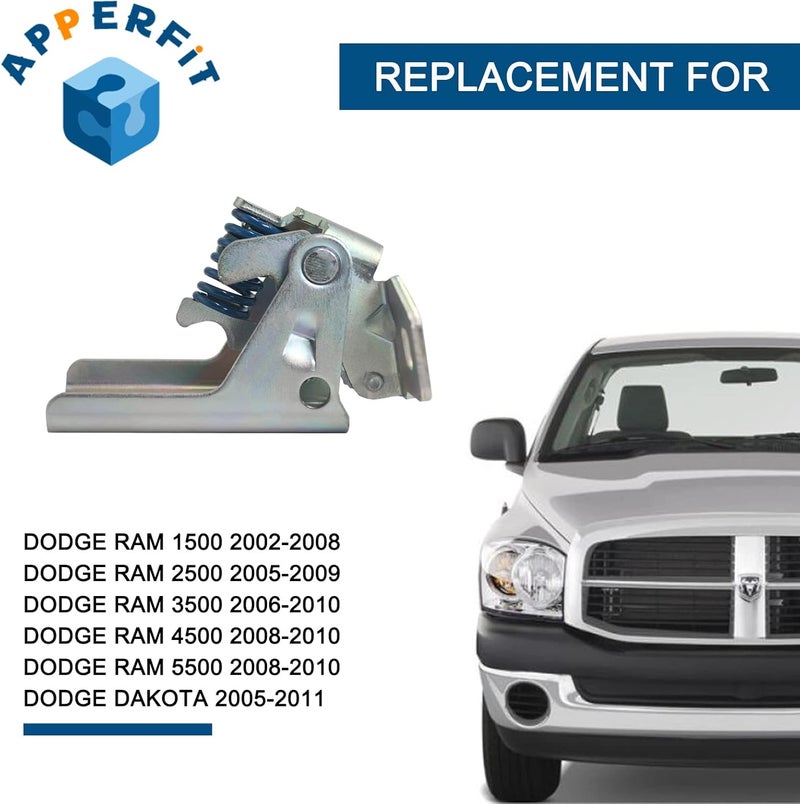 APPERFiT Upper Door Hinge for Front Door Right Passenger Side Compatible with Dodge Ram 1500 2500 3500 4500 5500 Dakota Truck Door Parts 2002-2011 Replaces 55275630AB - Image 3