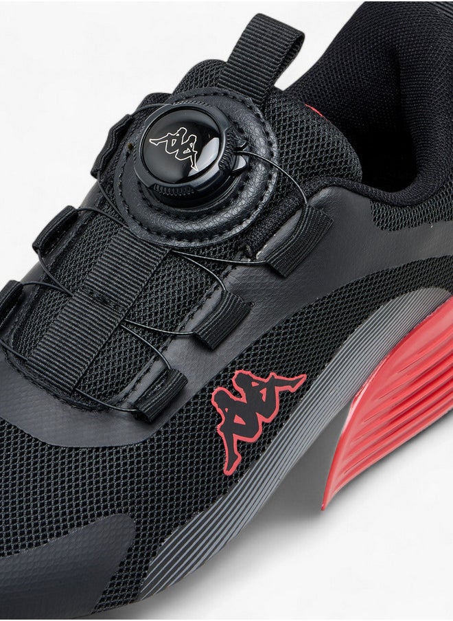 Boys' Logo Print Sports Shoes with Rotating Buckle Closure