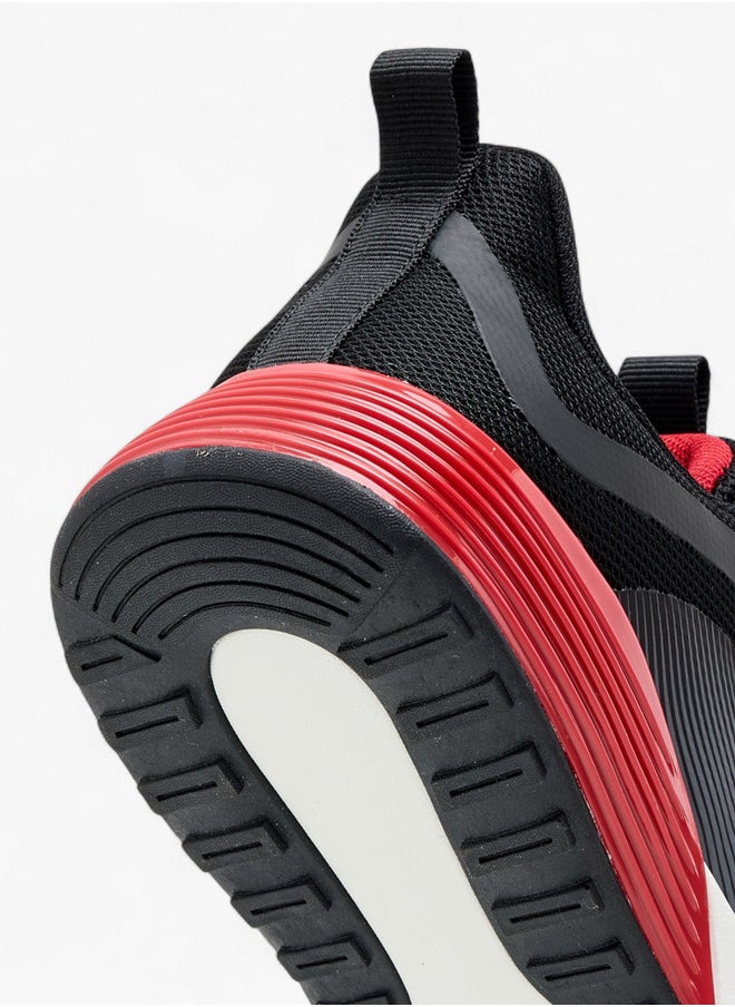 Boys' Logo Print Sports Shoes with Rotating Buckle Closure