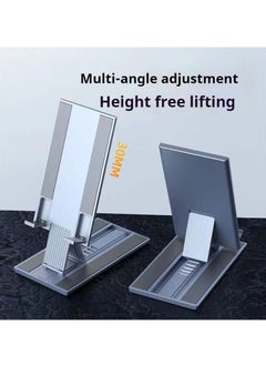 OUYoo OUYoo Cell Phone Stand, Foldable Adjustable Travel Phone Holder/Tablet for Desk, Compatible for iPhone 15 14 13 12 11 Pro Max X Xr Samsung S22 S21 Switch, （grey）  - Image 2