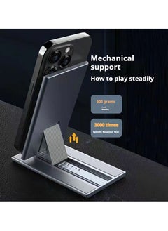 OUYoo OUYoo Cell Phone Stand, Foldable Adjustable Travel Phone Holder/Tablet for Desk, Compatible for iPhone 15 14 13 12 11 Pro Max X Xr Samsung S22 S21 Switch, （grey）  - Image 3