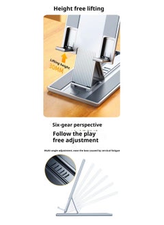 OUYoo OUYoo Cell Phone Stand, Foldable Adjustable Travel Phone Holder/Tablet for Desk, Compatible for iPhone 15 14 13 12 11 Pro Max X Xr Samsung S22 S21 Switch, （grey）  - Image 5