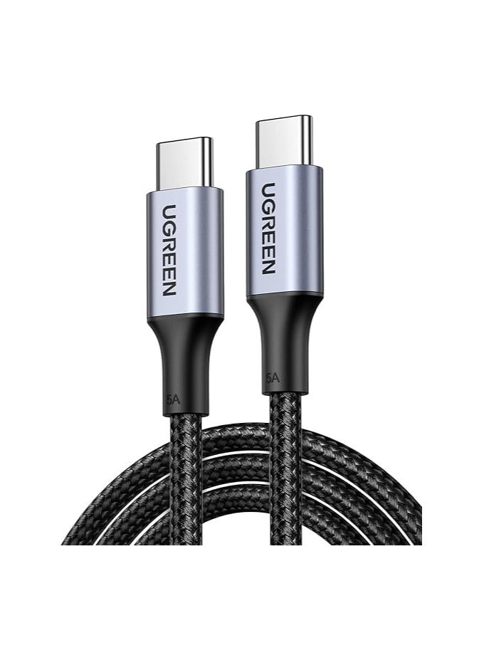UGREEN USB C to USB C Cable, 100W USB C Charger Cable for iPhone 15/15 Plus/15 Pro/15 Pro Max, MacBook Pro, iPad Pro, Dell XPS, Samsung Galaxy S24/S23/S22 Ultra, Switch, Pixel, 3M (10FT) Black - Image 1