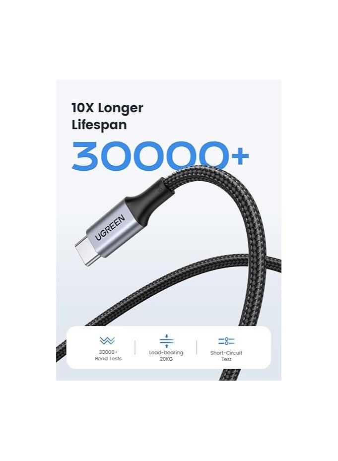 UGREEN USB C to USB C Cable, 100W USB C Charger Cable for iPhone 15/15 Plus/15 Pro/15 Pro Max, MacBook Pro, iPad Pro, Dell XPS, Samsung Galaxy S24/S23/S22 Ultra, Switch, Pixel, 3M (10FT) Black - Image 5