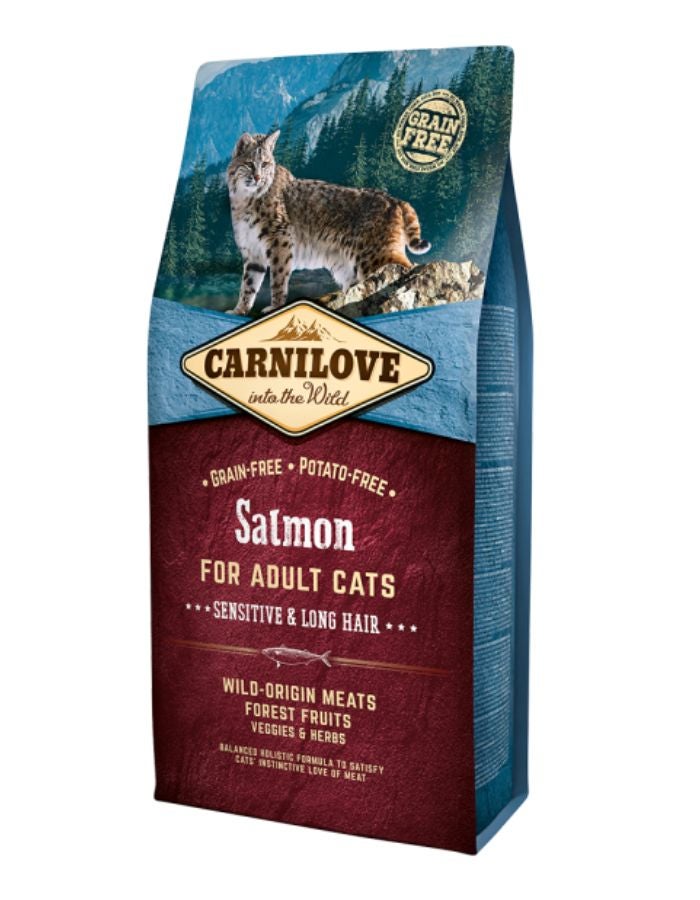 Carnilove Adult Cat Food Salmon 6kg | Hypoallergenic & Nutrient-Rich