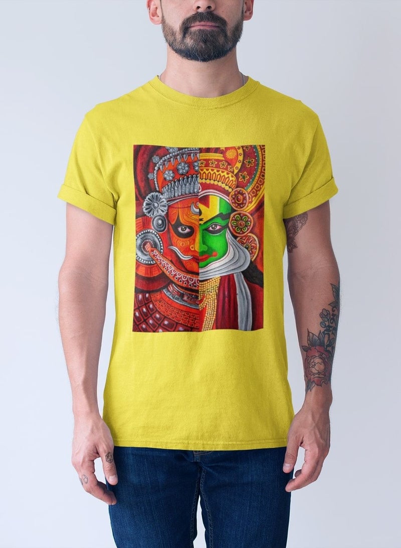MERCH Kerala Culture: Theyyam and Kathakali T-Shirt - Embrace the Essence of God's Own Country - Image 1