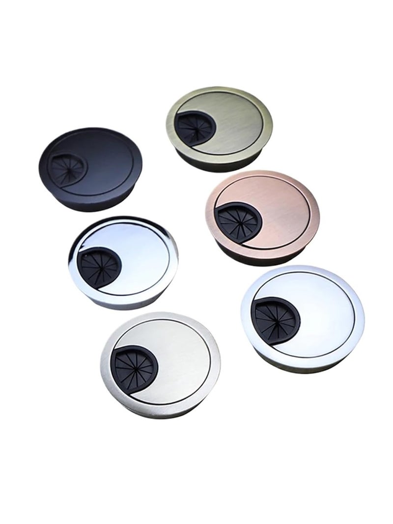 Red Bronze 53mm Zinc Alloy Cable Management Grommet 8PCS Round Table Wire Hole Cover - Image 3