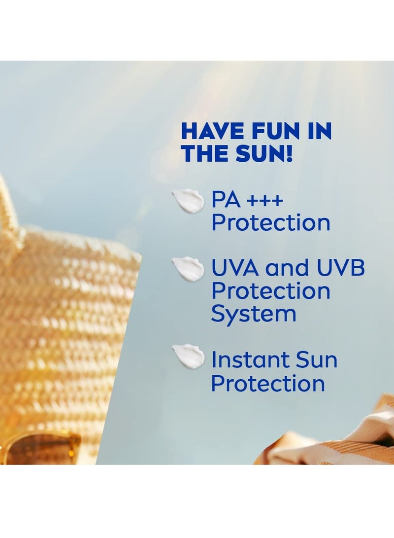 NIVEA SUN Protect and Moisture 125ml SPF 30 Advanced Sunscreen for Instant Protection| PA++ UVA - UVB Protection System Water Resistant For Men and Women - Image 5