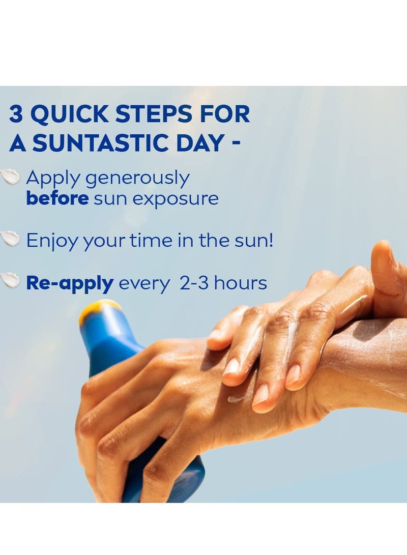 NIVEA SUN Protect and Moisture 125ml SPF 30 Advanced Sunscreen for Instant Protection| PA++ UVA - UVB Protection System Water Resistant For Men and Women - Image 3