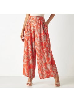 2Xtremz 2Xtremz All-Over Print Plisse Wide Leg Pants with Pockets  - Image 3