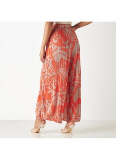 2Xtremz 2Xtremz All-Over Print Plisse Wide Leg Pants with Pockets  - Image 4