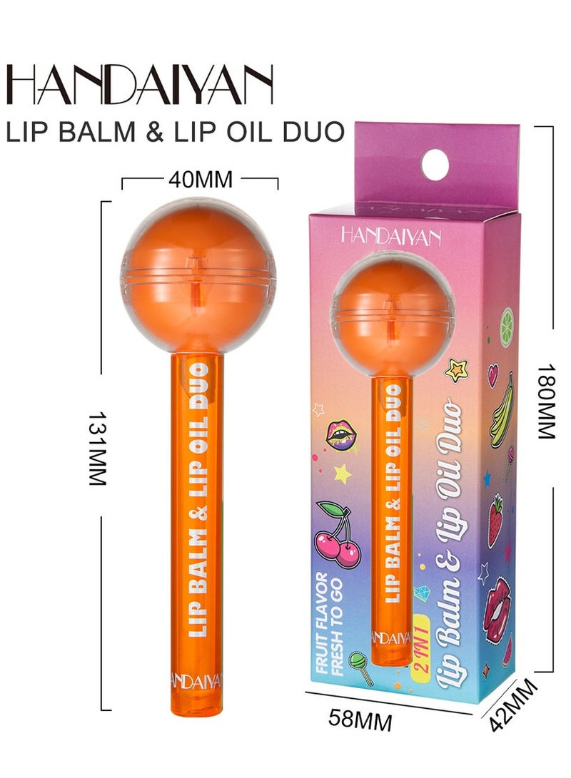 هاندايان ثنائي مرطب الشفاه وزيت الشفاه 2 في 1 - Image 4