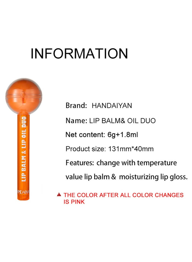 هاندايان ثنائي مرطب الشفاه وزيت الشفاه 2 في 1 - Image 3
