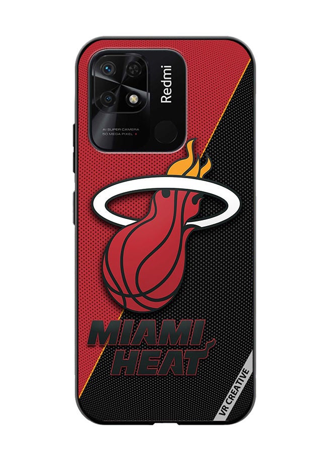 VR CREATIVE Protective Case Cover For Xiaomi Redmi 10C Miami Heat Design Multicolour - Image 1