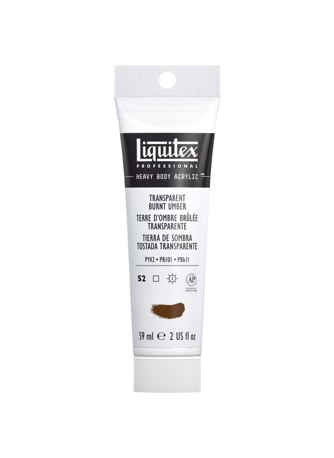 Liquitex - Professional Heavy Body Acrylic Paint Transparent Burnt Umber 2 Fl Oz Pack Of 1  1045130 - Image 1