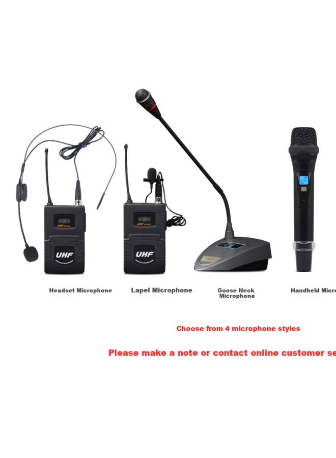 Shile 12 Dual Handheld Microphones, Wireless Microphones For Meetings, Home, Stage, Ktv, Singing - Image 2