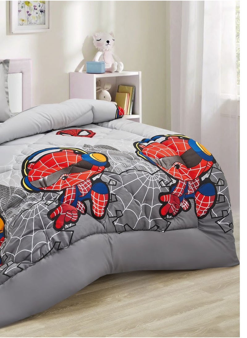 Ming Li Soft and Fluffy Medium Fill Kids Bedspread Comforter Set 3pcs Single Size Bedspread for Boys Girls Fashion Print Double Side Stitched Pattern Soft and Breathable  - Image 3