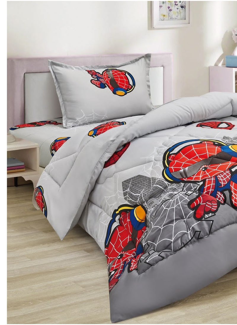 Ming Li Soft and Fluffy Medium Fill Kids Bedspread Comforter Set 3pcs Single Size Bedspread for Boys Girls Fashion Print Double Side Stitched Pattern Soft and Breathable  - Image 2