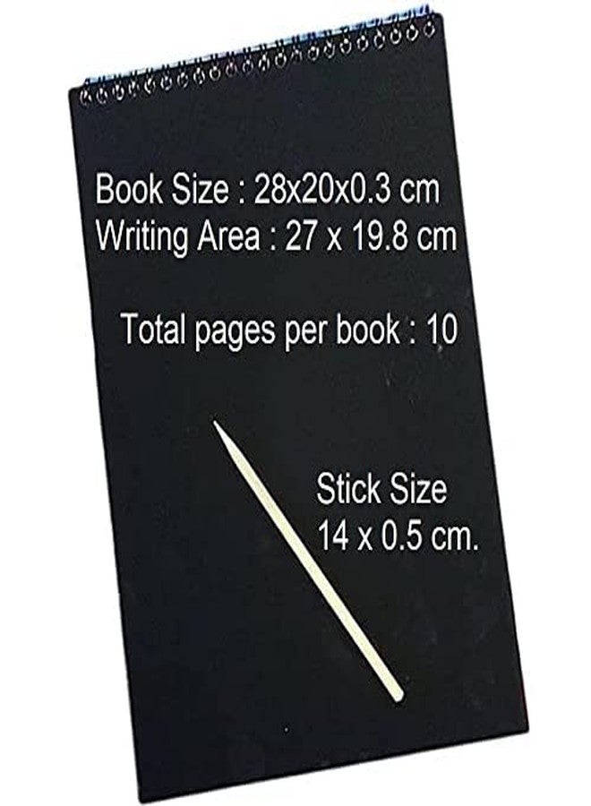 SpiderJuice 1 Book 10 Pages Big Size Creative Unique Rainbow Magic Colorful Mandala Art Craft Drawing Scribble Fun Activity Black Scratch Paper Note Book Edu Toys Kids Adults Birthday Return Gifts - Image 4