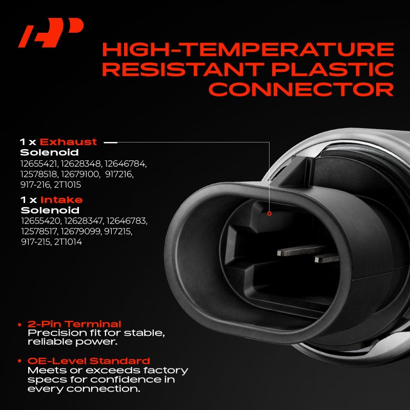 A-Premium VVT Intake & Exhaust Camshaft Position Actuator Solenoid Valve Kit Compatible with Chevy GMC Equinox Malibu Cobalt HHR Terrain Buick Pontiac Saturn 2.0L 2.2L 2.4L Replaces# 12655421 12655420 - Image 5