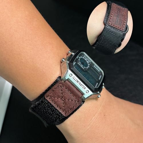 HEMSUT 18mm Tactical Nylon Strap for Casio Watches Quick Release Military Style ShockResistant Band Compatible with AE1200 DWH5600 F91W A168W More - Image 3