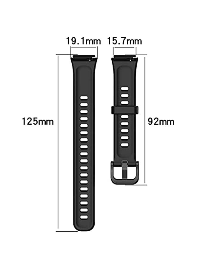 Band For Huawei Band 7 Silicone Watch Band Army Green - Image 3