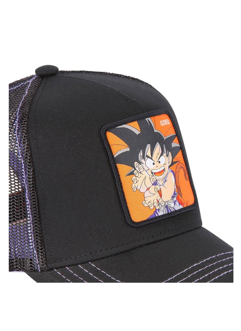 [ X ] Capslab - Dragon Ball Goku Unisex Adult Trucker Cap Black - Image 1
