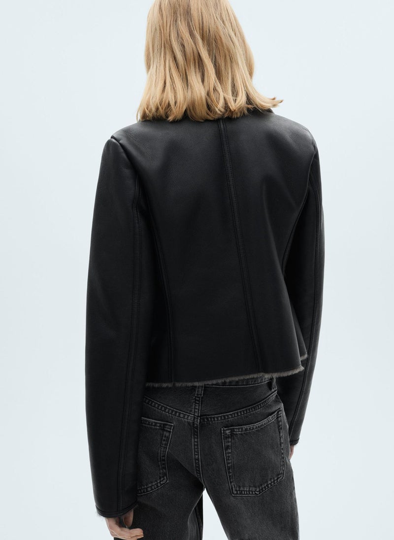 MANGO - Shearling-Effect Lining Jacket - Image 1