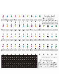 Generic Piano Laminated Sticker Keyboard Set  - Image 1