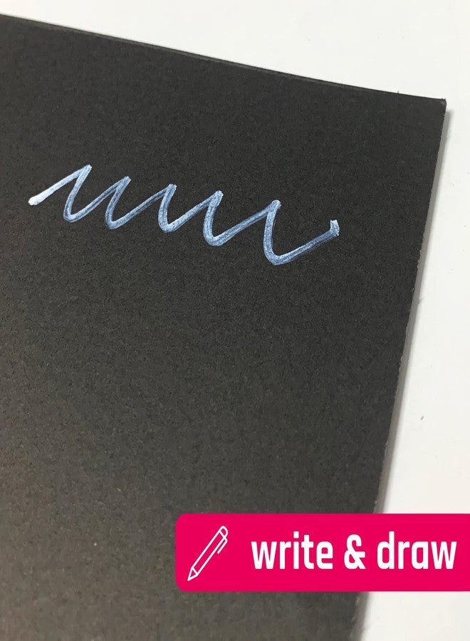 TownStix 25 Pieces, 110 lb (300gsm) - Heavy Black Cardstock 12x12, Heavyweight Paper Card - 12" x 12" - Image 5