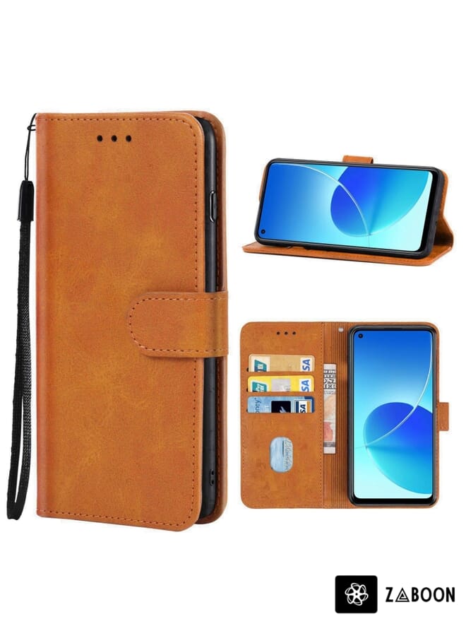 Zaboon Leather  Protective Case Cover For OPPO Reno6 Z - Image 1