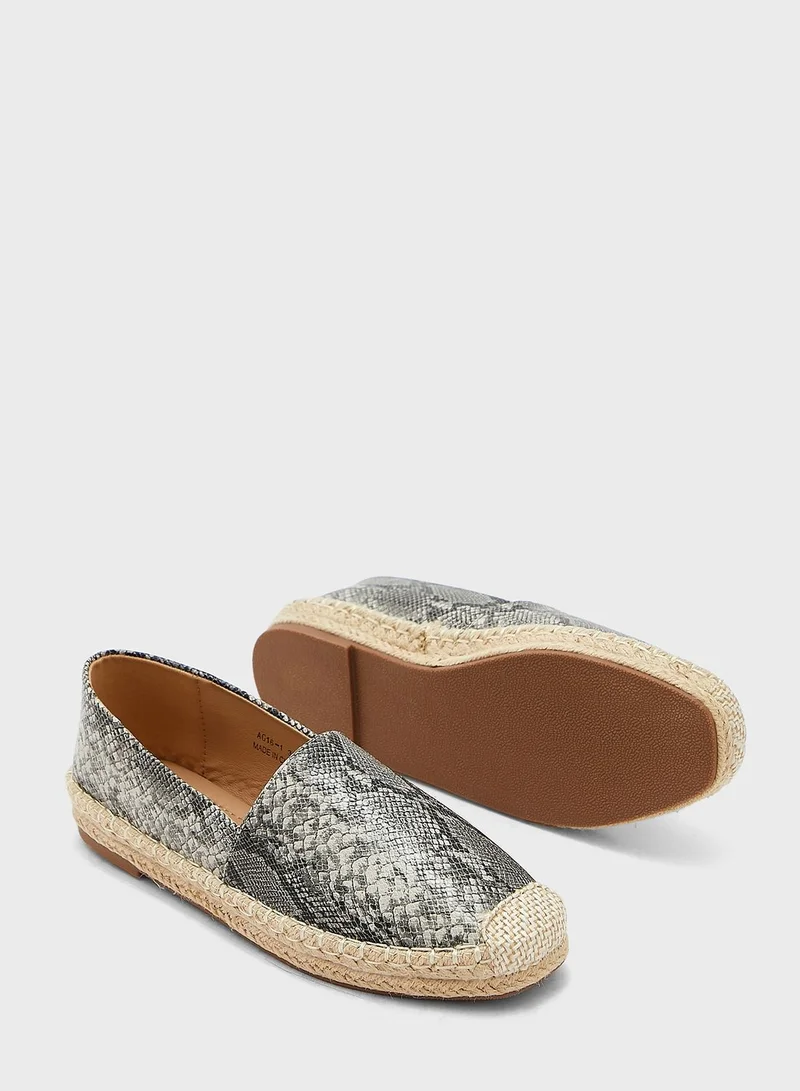 Ginger Snake Effect Espadrile