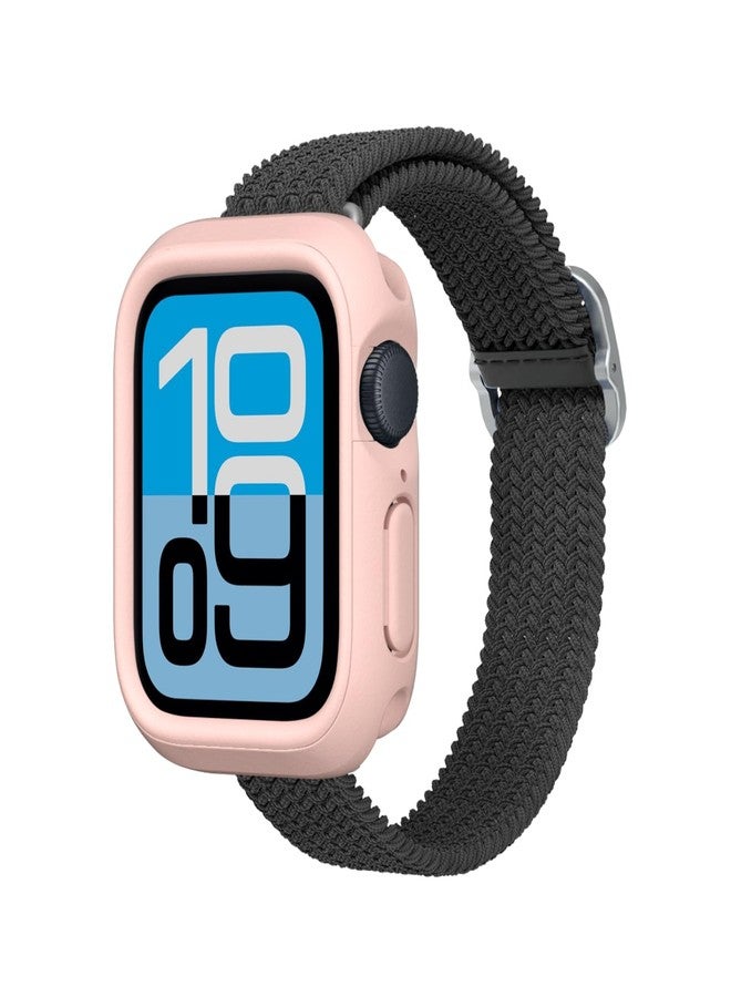 راينوشيلد جراب حماية RHINOSHIELD متوافق مع ساعة Apple Watch SE وسلسلة 6/5/4 [40 مم] | غطاء واقٍ رفيع - خفيف الوزن، ماص للصدمات، مانع للانزلاق - وردي فاتح - Image 1