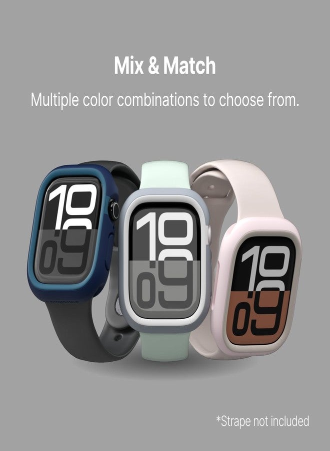 راينوشيلد جراب حماية RHINOSHIELD متوافق مع ساعة Apple Watch SE وسلسلة 6/5/4 [40 مم] | غطاء واقٍ رفيع - خفيف الوزن، ماص للصدمات، مانع للانزلاق - وردي فاتح - Image 5