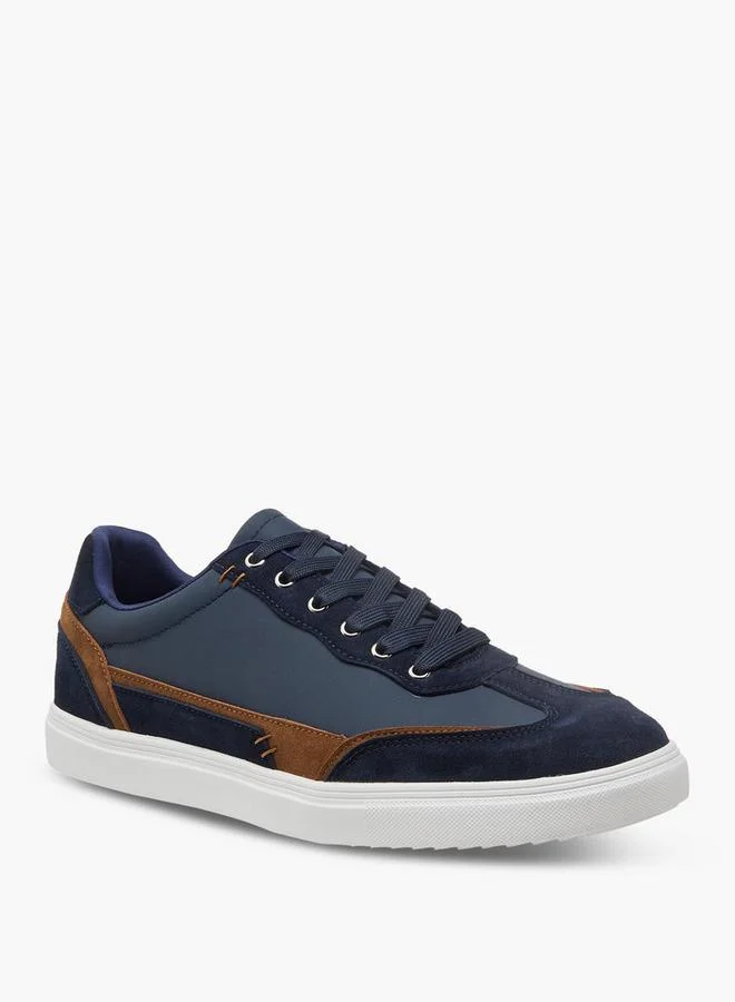LBL by Shoexpress Men Panelled Lace-Up Sneakers