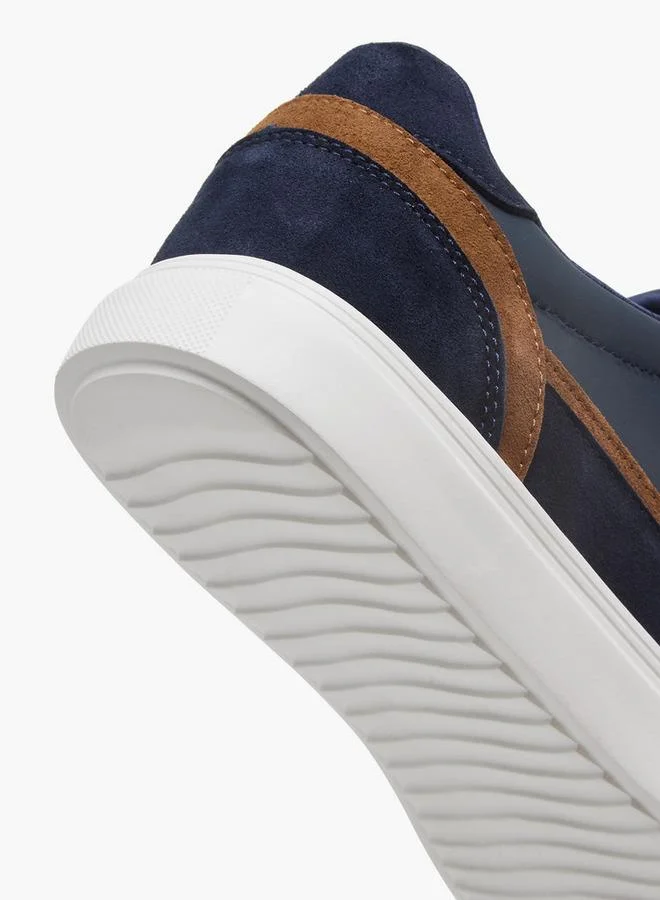 LBL By Shoexpress NAVY Men Panelled Lace-Up Sneakers for Men | Best Price UAE