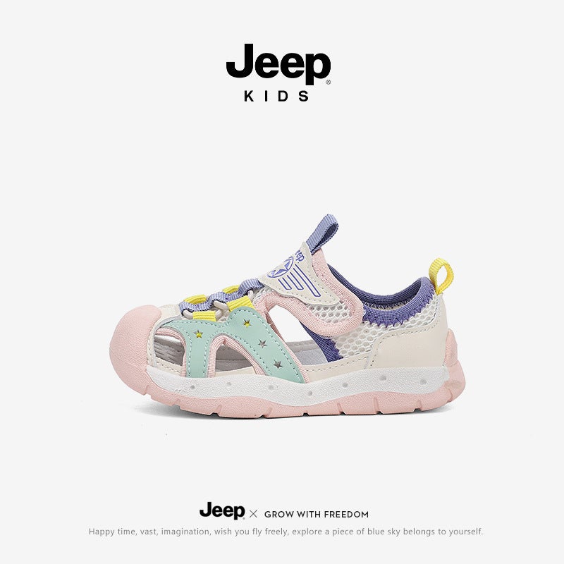 Jeep Kidsren'S Sports Shoes Sandals Girls Mesh Shoes Kidsren'S Cut Out Baby Kindergarten Baby Girl Sandals - Image 2