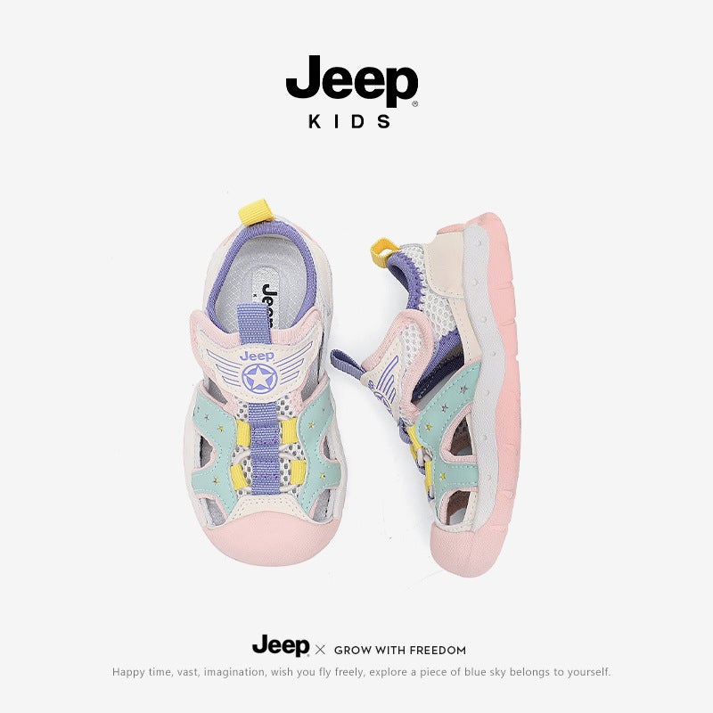 Jeep Kidsren'S Sports Shoes Sandals Girls Mesh Shoes Kidsren'S Cut Out Baby Kindergarten Baby Girl Sandals - Image 3