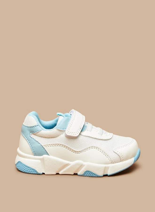 Barefeet Textured Sneakers with Hook and Loop Closure