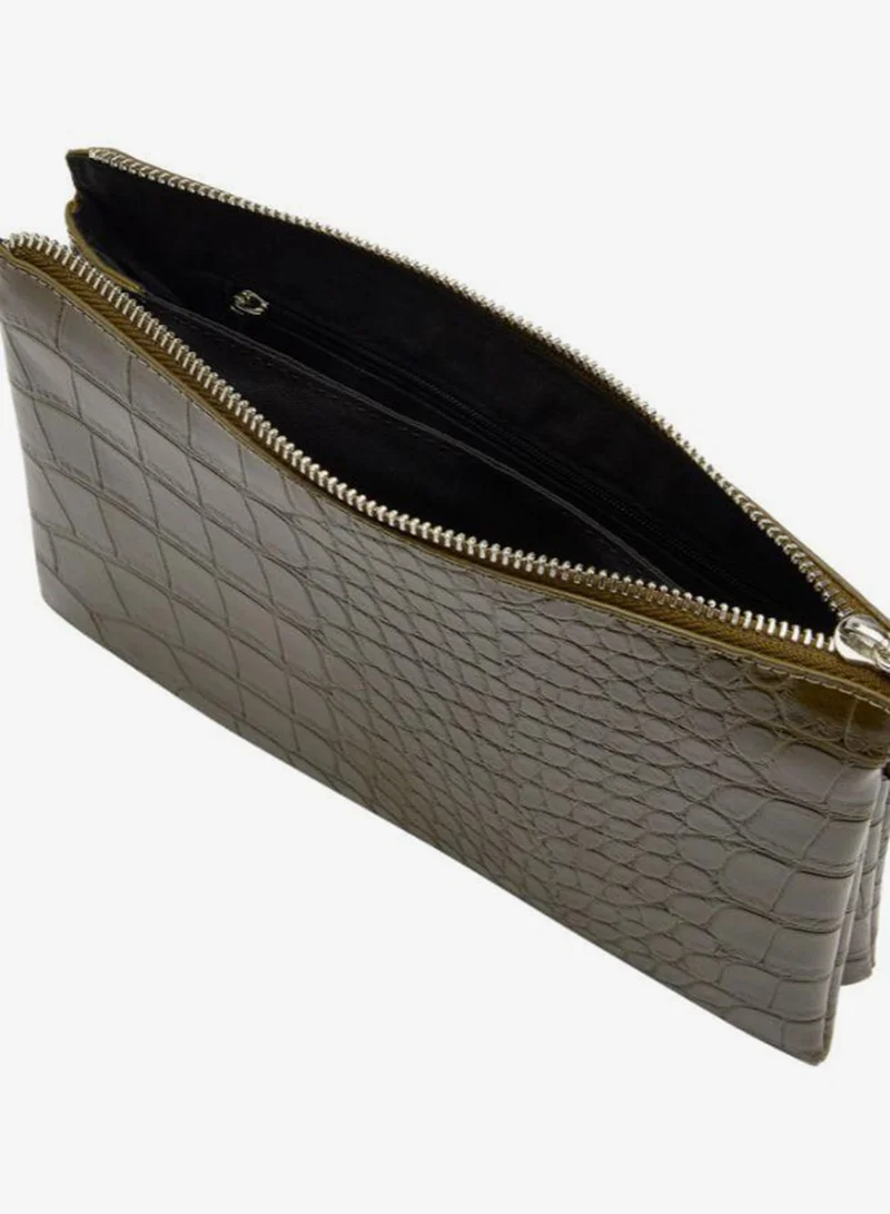 Parfois Green Crossbody Bag With Animal Embossing for Women | Best Price UAE