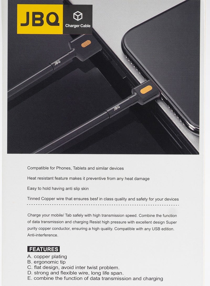 JBQ 3 Meter 3A Output Data Cable For Quick Charge USB A to USB C - Image 3