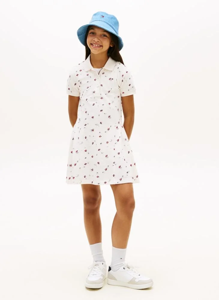 TOMMY HILFIGER Kids Pleated Polo Dress