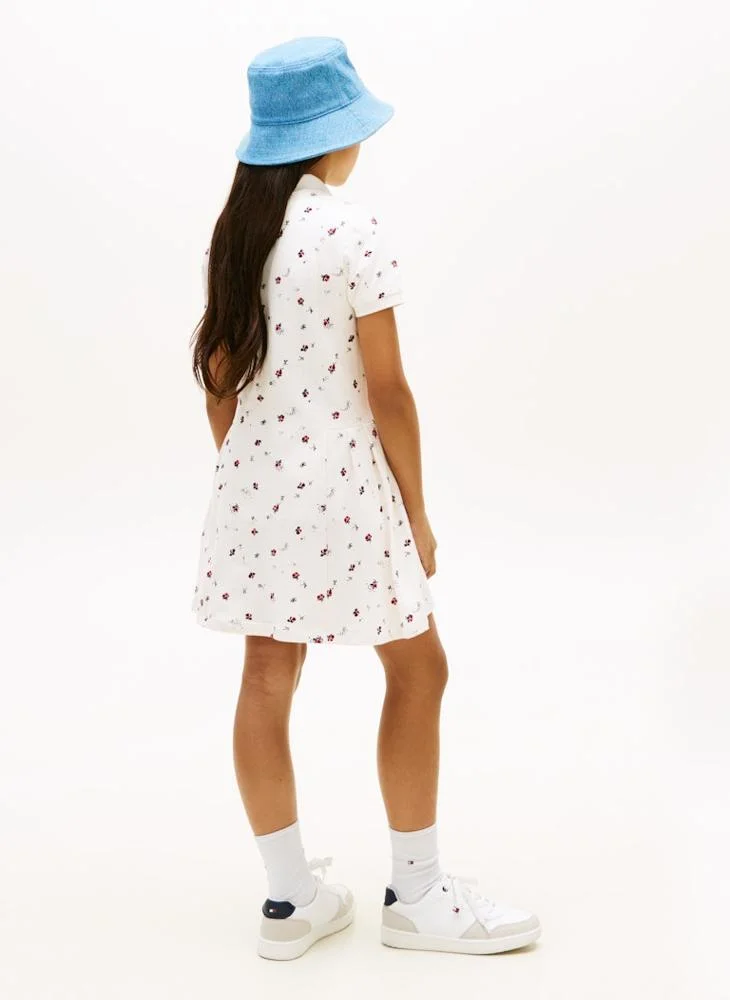 TOMMY HILFIGER Kids Pleated Polo Dress
