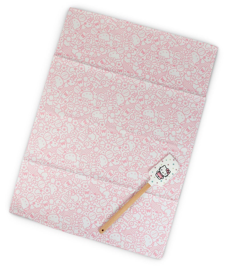 Handstand Kitchen Hello Kitty Sweet BFF Print Cotton Kitchen Towel and Spatula Set - Image 2