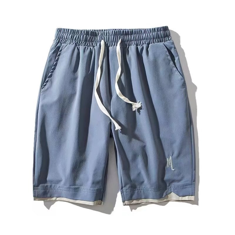 Korean-Style Simple All-Match Solid Color Casual Loose Shorts Boys Ins Trendy Sports Pants - Image 5